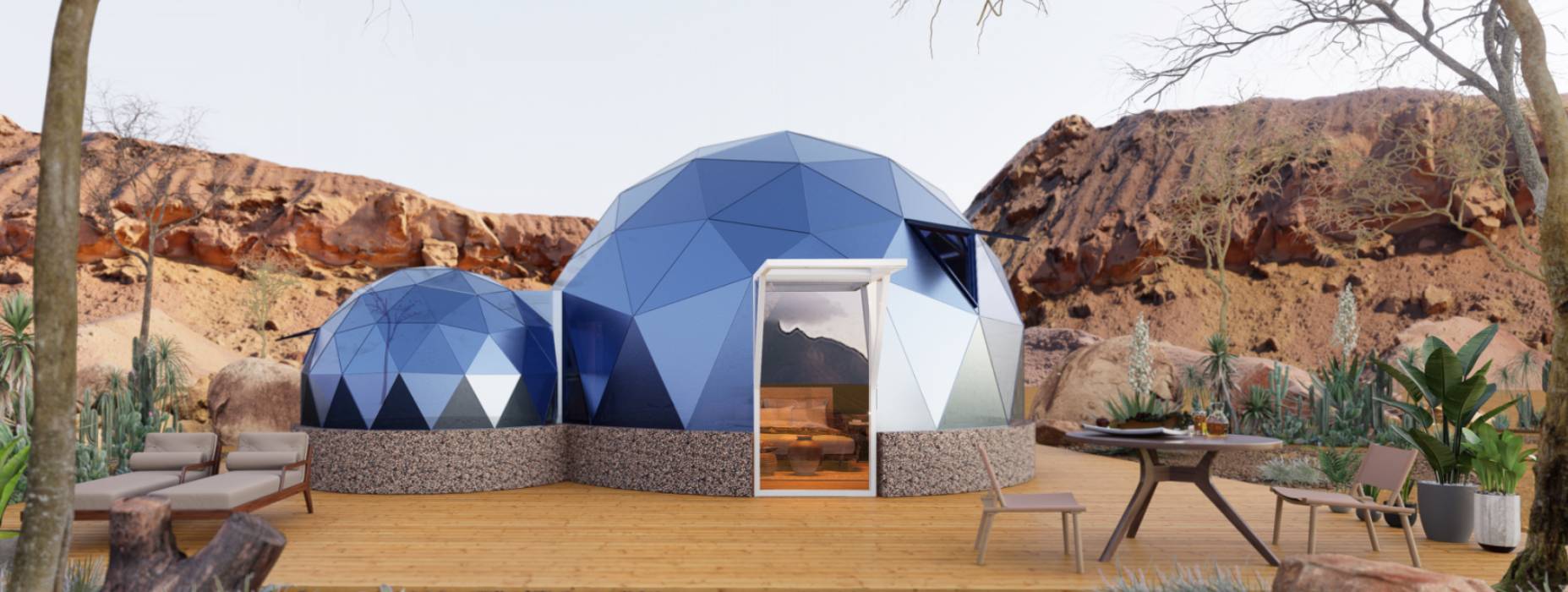 白银区球形智能光伏玻璃星空房